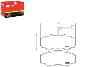 Klocki Hamulcowe Mintex D4060ma000 37666 Pad1554 1