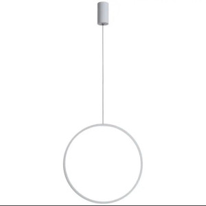 Lampa Sufitowa Wisząca Led Koła Ring Biały Pilot