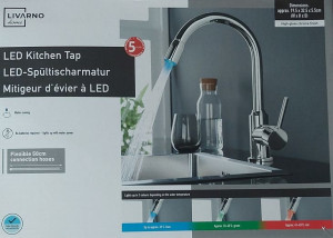 Bateria kuchenna LIVARNO LED srebrny