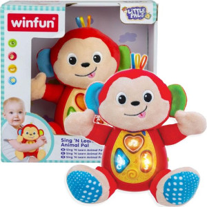 WinFun Przytulaczek Małpka Interaktywna Maskotka 0275