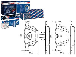 Klocki Hamulcowe Bmw Tył E65 01- Bosch