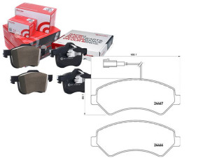Klocki Hamulcowe Citroen Jumper 06- Brembo