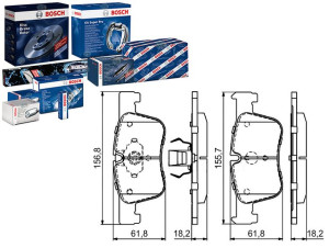 Klocki Hamulcowe Bmw Przód 1 3 4 1,6-2,0 10- Bosch