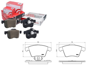 Klocki Hamulcowe Vw T5 03- Koła 17 Brembo