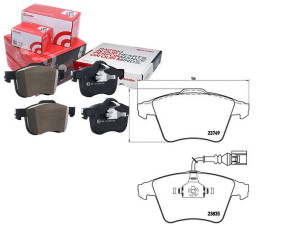 Klocki Hamulcowe Vw Touareg 02- Z Czuj. Brembo
