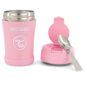 TWISTSHAKE Termos insulated Food Container 350ml Pink