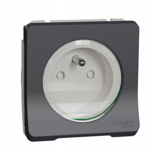 Schneider Mureva Mechanizm Gniazda 2p+pe Antracyt