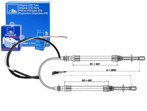 Linka Hamulca Ręcznego Citroen C25 Fiat Ducato Peu