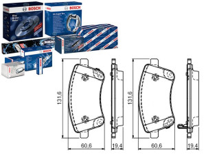 Klocki Hamulcowe Kia Venga 1.4-1.6d 02.10- Bosch