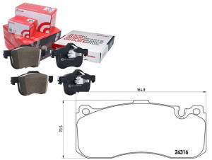 Klocki Hamulcowe Bmw 1 E82 07- 135i Przód Brembo