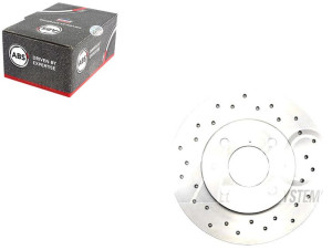 Tarcze Hamulcowe 2szt Fiat 500 1.4 08- Tył A.b.s.