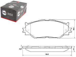 Klocki Hamulcowe Lexus Is220d 05- A.b.s.