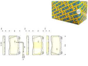 Klocki Hamulcowe Fiat Punto Evo 09> Kpl Girling Gi