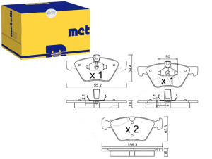 Klocki Hamulcowe Mercedes E W211 03-09 Metelli