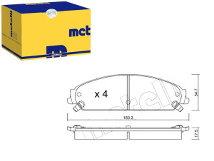 Klocki Hamulcowe Chrysler 300c 04- Metelli