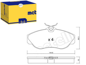 Klocki Hamulcowe Landrover Discovery Ii 99-04 Mete