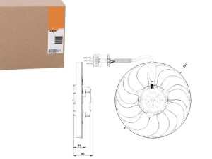 Wentylator Chłodnicy Vw 220 60w Nrf