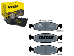 Klocki Hamulcowe Jeep Przód Grand Cherokee 99- Tex