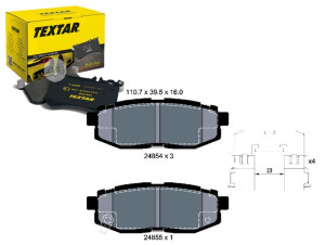 Klocki Hamulcowe Subaru Tył Outback Tribeca 3,0-3,