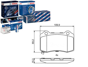 Klocki Hamulcowe Chrysler Tył 300c 04-12 Bosch