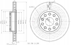Tarcze Ham. 2szt Alfa P. 166 2.4jtd Lancia Kappa 94- Maxgear