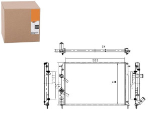 Chłodnica Renault Scenic 1,9dci Nrf