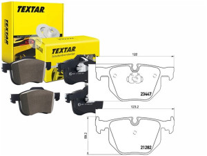Klocki Hamulcowe Bmw Tył E65 01- 730-735 Textar