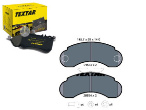 Klocki Hamulcowe Mercedes Przód Mb100 87-96 Textar