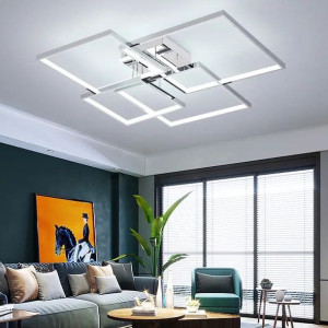 Lampa Sufitowa Plafon Nowoczesny Chrom Led Pilot