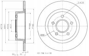 Tarcze Ham. 2szt Ford T. Transit Connect 02- Maxgear