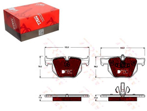 Klocki Hamulcowe Bmw Tył 3 05-13 Dtec Cotec Trw