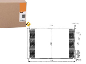 Skraplacz Klimatyzacji Ford Fiesta 01- Fusion Nrf