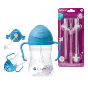 Zestaw B.box Bidon Kubek 240ml + Rurki Do Bidonu