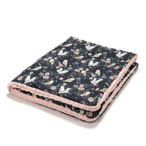 La Millou Kocyk Narzutka przedszkolaka 110x140cm Magic Owl - Powder Pink