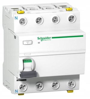 Schneider Wyłącznik różnicowoprądowy iID-63-4-30-AC 63A 4P typ AC A9Z11463