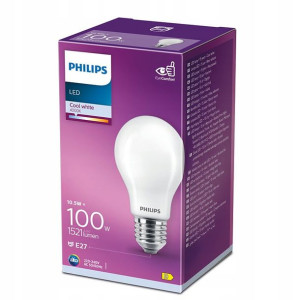 Philips Żarówka Led A60 E27 10,5w =100w 4000k Nw