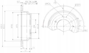Tarcze Ham. 2szt Opel T. Frontera Maxgear