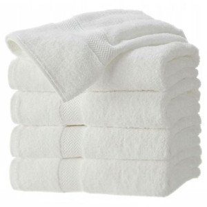 4x Komplet Ręczników Frotte Ręcznik Spa 4szt 50x100 Biały