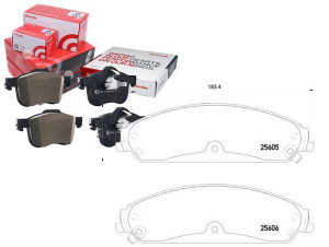 Klocki Hamulcowe Lancia Thema 11- Przód Brembo