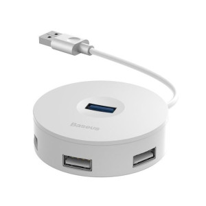 Hub 4W1 Usb Do Usb 3.0 + 3X Usb 2.0 Baseus 15Cm (Biały)