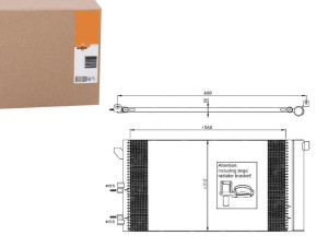 Skraplacz Klimatyzacji Fiat Panda 03- Nrf