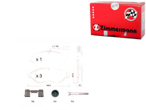 Klocki Hamulcowe Citroen Jumper 06- Zimmermann