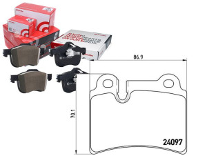 Klocki Hamulcowe Vw Touareg 02- Tył Brembo