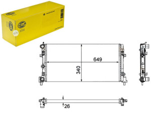 Chłodnica Vw Polo 1,2 1,4 09- Hella
