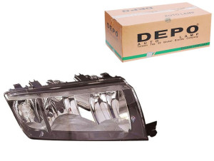 Reflektor Skoda Fabia I H3 H7 Py21w W5w 99-08 Pr D