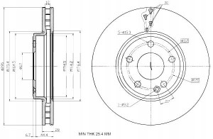 Tarcze Ham. 2szt Mercedes P. W176 W246 A-klasa B-klasa 12- Maxgear