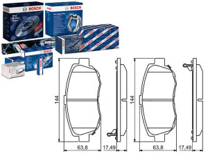 Klocki Hamulcowe Lexus Przód Gs 300 93-97 Bosch