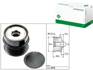 Koło Pasowe Alternatora Chrysler 1,8-2,4 Dodge Ina