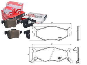 Klocki Hamulcowe Chrysler Voyager 90-95 Brembo