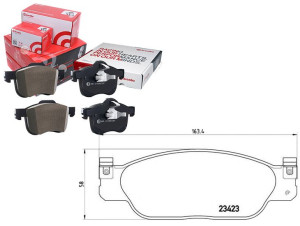 Klocki Hamulcowe Jaguar S-type 99-08 Brembo